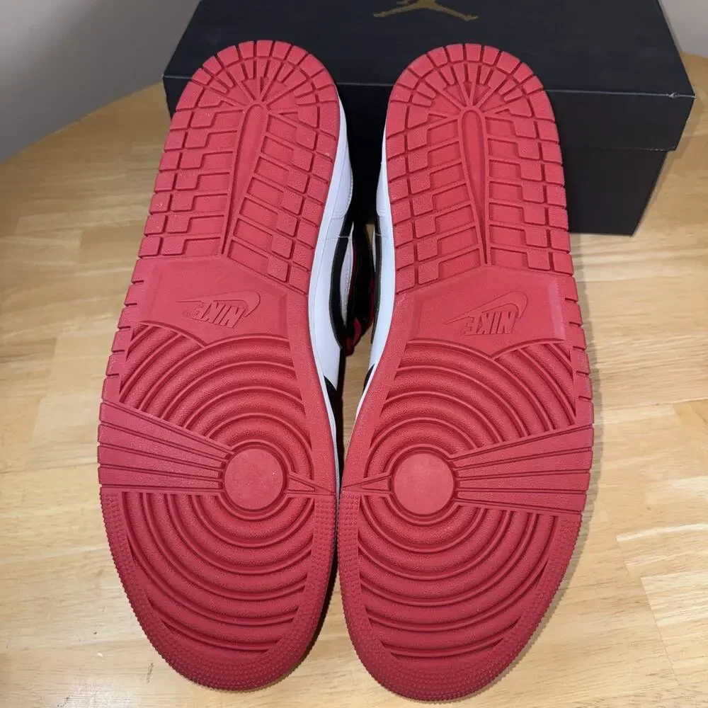 Size 14 - Air Jordan 1 Mid Black Gym Red New OG BOX